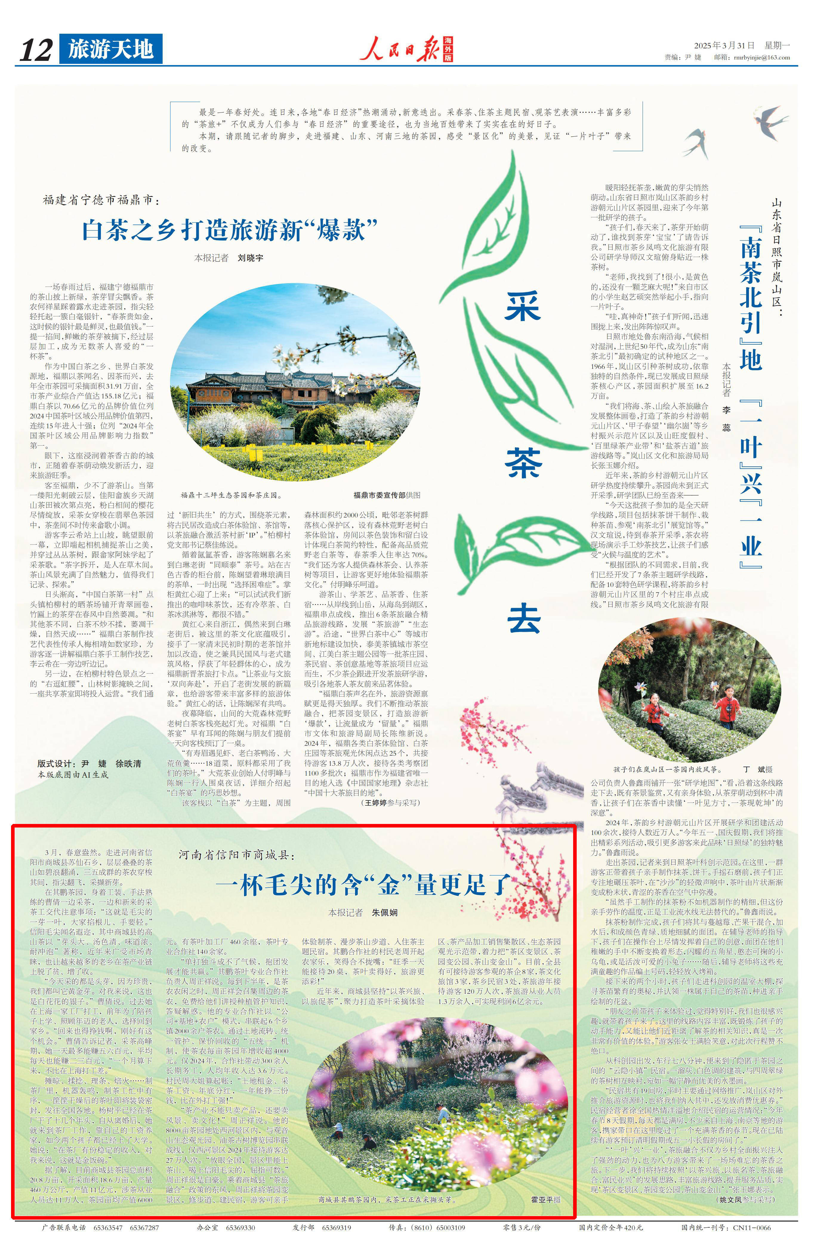 人民日报海外版关注河南省信阳市商城县：一杯毛尖的含“金”量更足了